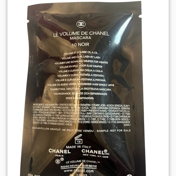 Chanel Le Volume De Chanel 10 Noir Mascara Travel Size 1ml each  (Sealed) - Picture 3 of 3